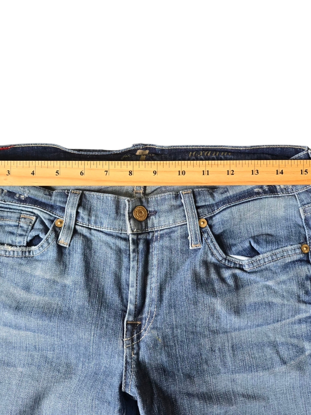 7 For All Mankind Roxanne Light Blue Skinny Jeans. Size 30 - Picture 6 of 8